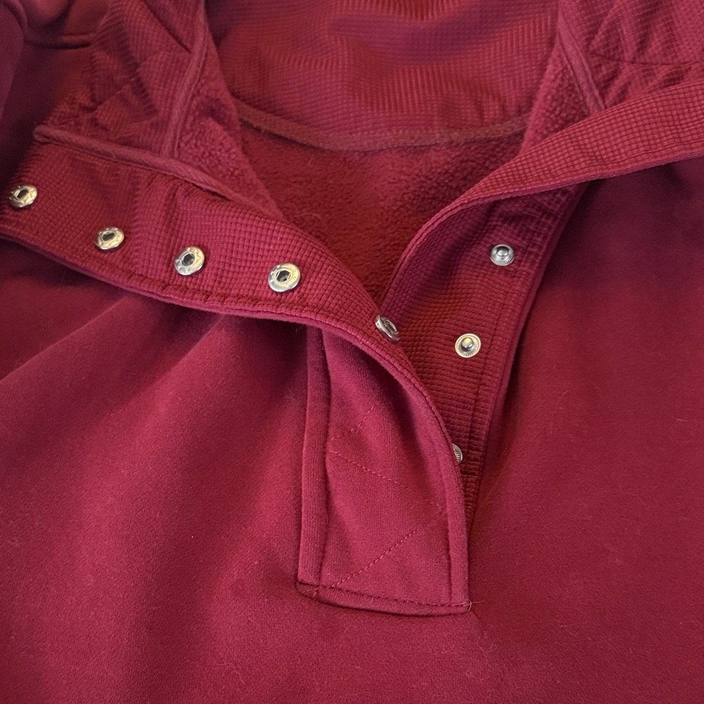 Burgundy Pullover Sweatshirt - Picture 4 of 4